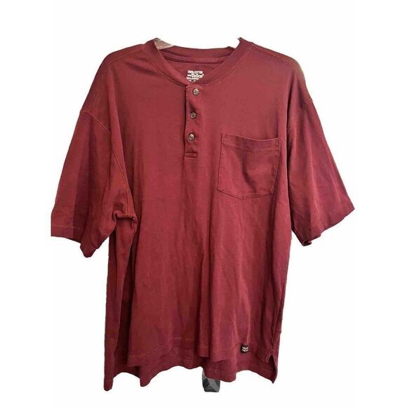 Gravel Gear T Shirt XL Mens Teflon Henley Pocket Crew Neck Solid Cotton.      Ff - Picture 1 of 5
